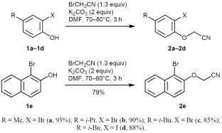 Copper-Catalyzed C–C-Coupling/Aza-Henry Domino Reaction of Nitriles to Synthesize 4-Nitro-2H-chromen-3-amines