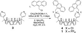 Supramolecular activation and detection of nerve agent surrogates by bis-pyridinium calix[4]pyrrole derivative