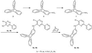 A New Approach to 2,2′-Bipyridines with a Triptycen-2-amine Fragment