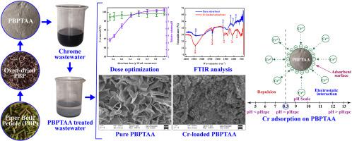 Toxic chromium adsorption from tannery wastewater on thermally activated Piper betle petiole adsorbent