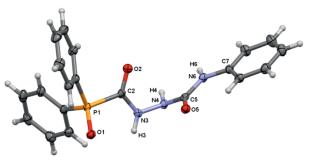 New Phosphorus-Containing Semicarbazides and Bisureas Based on Diphenylphosphinylacetic and Formic Acids Hydrazides
