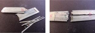 Effect of Delamination of Low Shear Strength Materials on Fracture and Test Results under Three-Point Bending