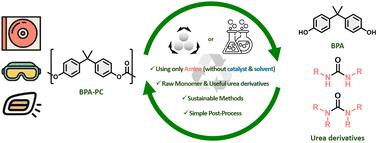 Catalyst- and solvent-free depolymerization of poly(bisphenol A carbonate): aminolysis