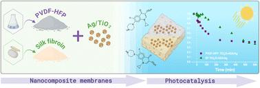 Photocatalytic and antimicrobial polymer-based hybrid membranes with surface-modified TiO2 nanoparticles with 5-aminosalicylic acid and silver nanoparticles