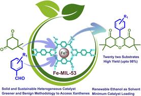 Fe(MIL-53) metal–organic framework as a facile and sustainable Lewis acidic catalyst for the one-pot synthesis of xanthene derivatives