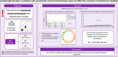 Isolated IgG elevation in patients with persistently normal transaminases does not affect the outcome of autoimmune hepatitis