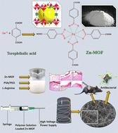 Zinc-based metal organic framework loaded-electrospun PVA/PEO/l-arginine nanofibers as efficient antimicrobial scaffolds for burn skin wound healing