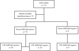 Influencing factors and clinical value of anti-aquaporin-4 antibody in cerebrospinal fluid: a study of 82 patients with neuromyelitis optica spectrum disorder