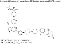 Discovery of an orally bioavailable, CNS active pan-mutant RET kinase heterobifunctional degrader†