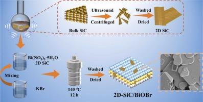 Construction of 2D/2D SiC/BiOBr heterostructures with strengthened photocatalysis for pollutants removal and NH3 production