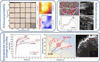 Enhanced printability, grain refinement and strength-ductility synergy in a Sc modified Mg-Gd alloy fabricated by laser powder bed fusion