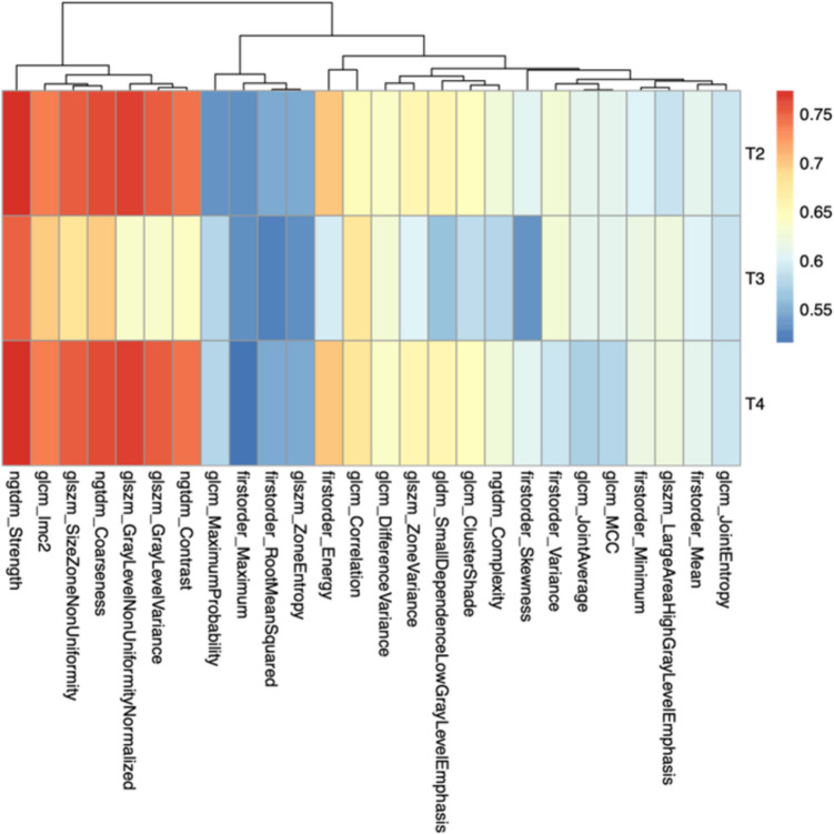 MRI-based radiomics for preoperative T-staging of rectal cancer: a retrospective analysis.