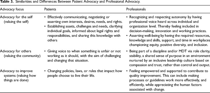 Advocating for Professional Advocates in Nursing and Midwifery.