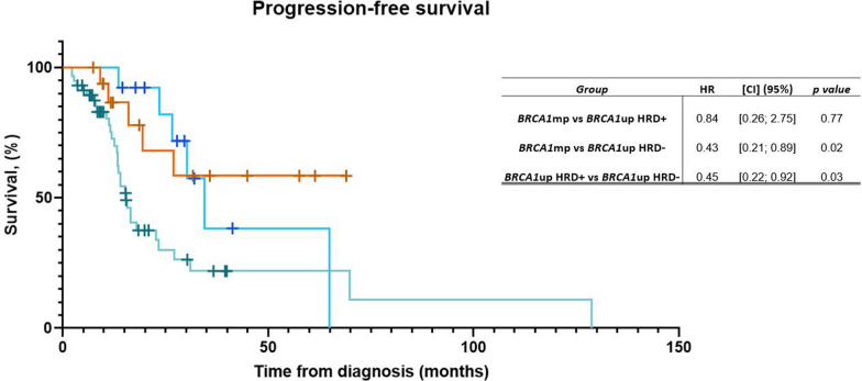 BRCA1 promoter methylation predicts PARPi response in ovarian cancer: insights from the KOMET study.