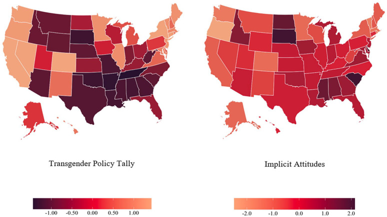 Local Legislation is Associated With Regional Transgender Attitudes.