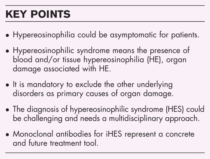 Hypereosinophilia: clinical and therapeutic approach in 2025.