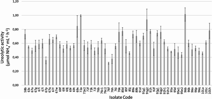 Cadmium removal and indole acetic acid production by ureolytic bacteria isolated from rhizosphere soils.