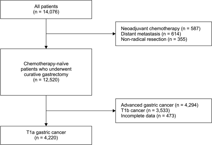 Can the Japanese guidelines for endoscopic submucosal dissection be safely applied to Korean gastric cancer patients? A multicenter retrospective study based on the Korean Gastric Cancer Association nationwide survey.