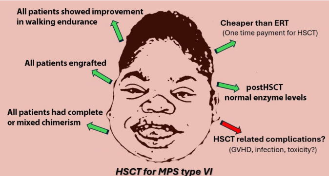 Hematopoietic stem cell transplantation in pediatric patients with type VI mucopolysaccharidosis.