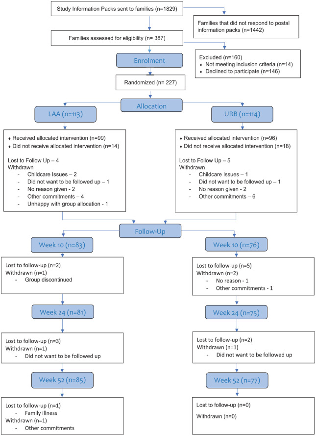 Understanding Repetitive Behaviours: A clinical and cost-effectiveness, multi-site randomised controlled trial of a group for parents and carers of young autistic children.