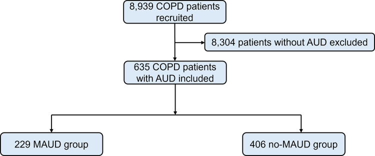 Breath and Bottle: Evaluating Pharmacotherapy for Alcohol Use Disorder on COPD Exacerbation Outcomes.