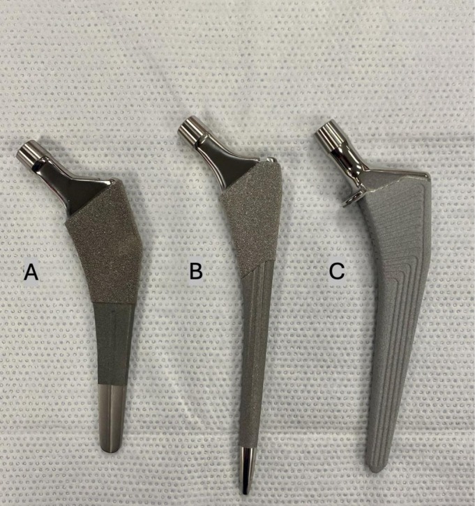 Total Hip Arthroplasty Stems and Femur Strain During Implant Insertion: A Biomechanical Study of Single Taper, Double Taper, and Collared Monolithic Stems.