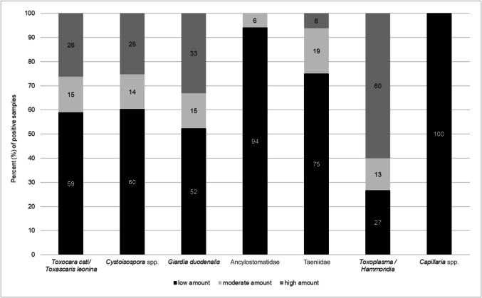 Outcome of parasitological examinations in cats in Germany: a retrospective survey.
