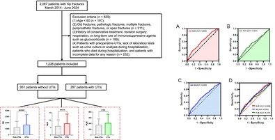 Correlation of Preoperative Inflammation/Immunity Markers With Postoperative Urinary Tract Infections in Elderly Hip Fracture Patients.