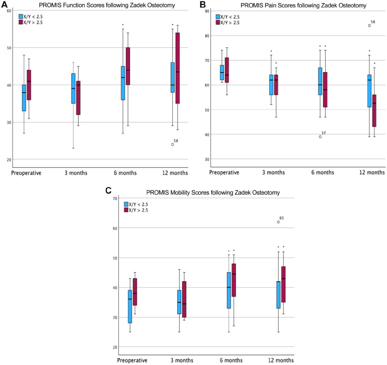 The Effect of Preoperative X/Y Ratio on Clinical Outcomes following Percutaneous Zadek Osteotomy for Insertional Achilles Tendinopathy.