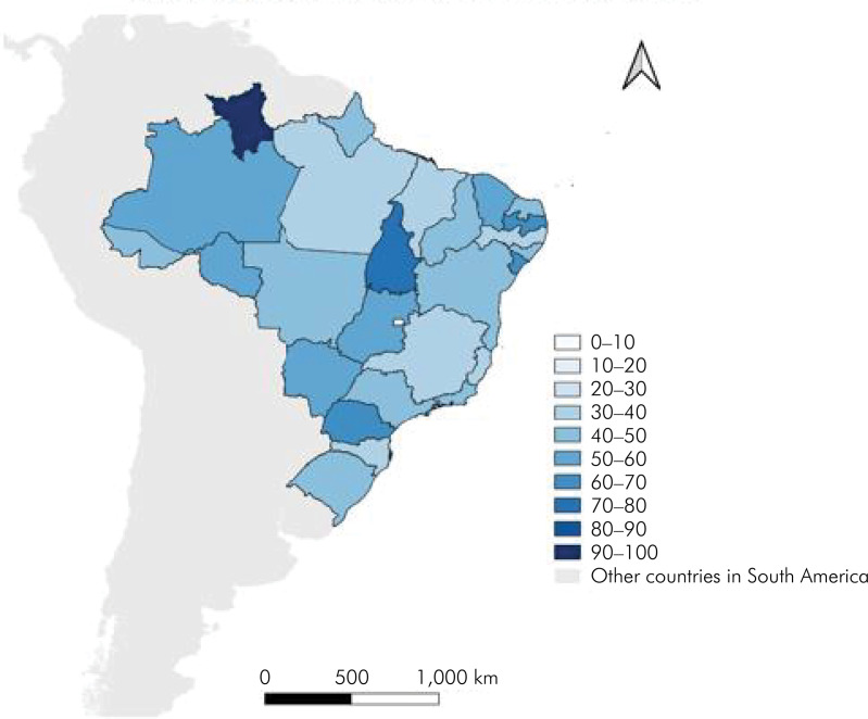 Accessibility for people with motor disabilities at CEOs in Brazil: an ecological study.