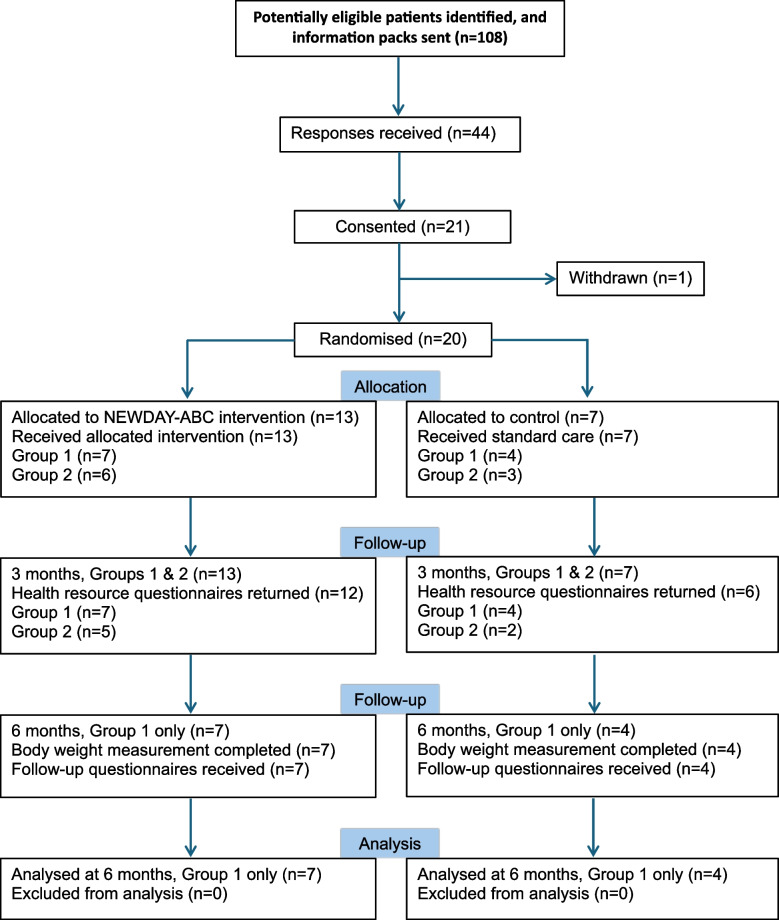 North of England Women's Diet and ActivitY - After Breast Cancer (NEWDAY-ABC) intervention in women diagnosed with early oestrogen-positive, HER2-negative breast cancer: a randomised controlled feasibility study.