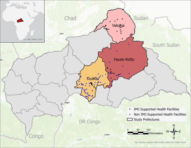 Healthcare under fire: quantifying the impact of violence on medical services in facilities supported by International Medical Corps in three prefectures of Central African Republic, 2016-2020.