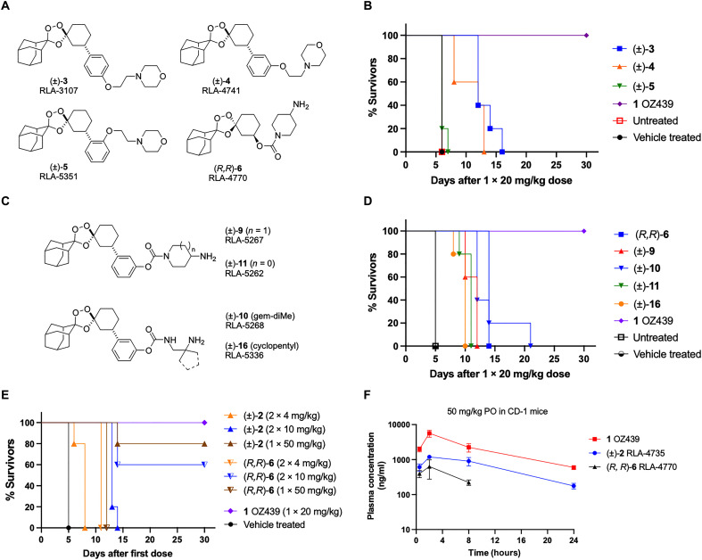Identifying a next-generation antimalarial trioxolane in a landscape of artemisinin partial resistance.
