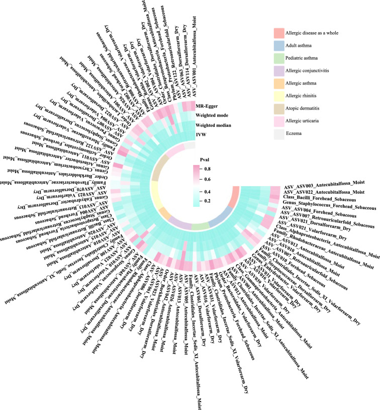 Inflammation biomarkers mediate causal inference of the effect of skin microbiota on the risk of allergic diseases.
