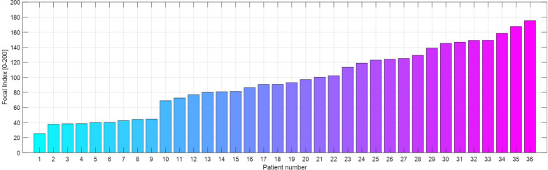 The focal index: a quantitative approach to morphological sub-phenotyping of COVID-19 patients with acute respiratory distress syndrome: a pilot study.