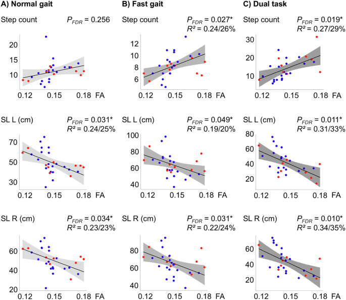 Supplementary motor area microstructure defines the extent of gait impairment in Parkinson’s disease