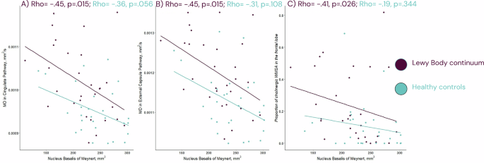 Regional associations between cerebrovascular disease and cholinergic white matter pathways in the Lewy body continuum