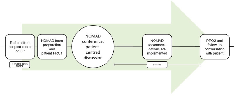 Network of doctors for multimorbidity and diabetes: Development of the NOMAD intervention - a multidisciplinary team for patients with diabetes and multimorbidity.