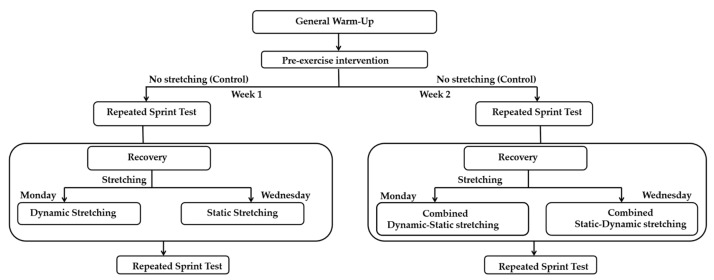 Superiority of Dynamic Stretching over Static and Combined Stretching Protocols for Repeated Sprint Performance in Elite Male Soccer Players.