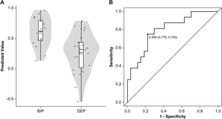 Differentiation between bipolar disorder and major depressive disorder based on AMPA receptor distribution.