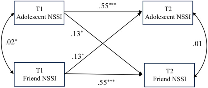 NSSI contagion in adolescent friendships: exploring the impact of peer influence.