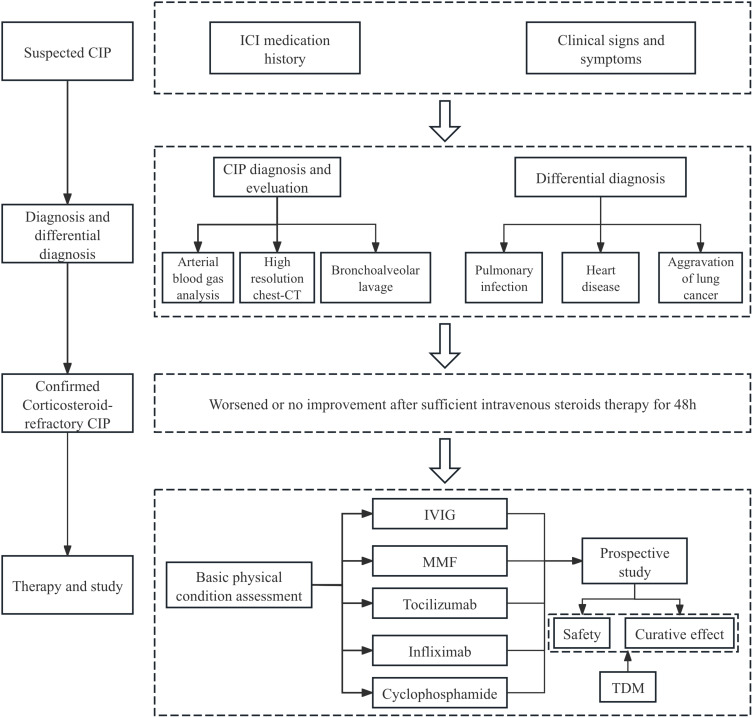 Recurrent Checkpoint Inhibitor-Related Pneumonitis Refractory to Corticosteroid Treatment: A Case Report and Literature Review.