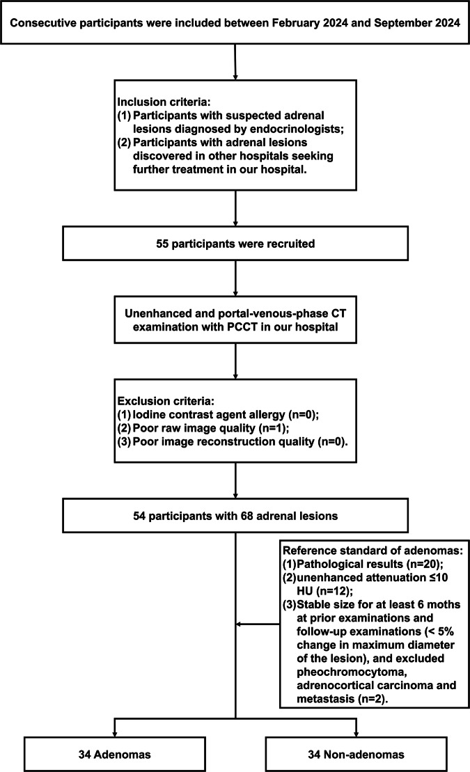 Virtual noncontrast images of adrenal lesions: a photon-counting CT prospective study.