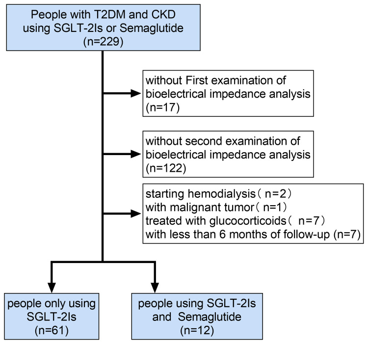 Effectiveness of Sodium-Glucose Transporter 2 Inhibitors and Semaglutide on Body Composition in Type 2 Diabetes Mellitus and Chronic Kidney Disease: A Real-World Cohort Study with Bioelectrical Impedance Analysis.