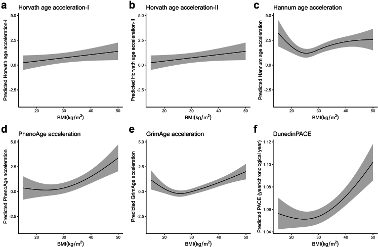 The mediating role of epigenetic ageing in the nonlinear association between body mass index and survival: a prospective cohort analysis of the US Health and Retirement Study.