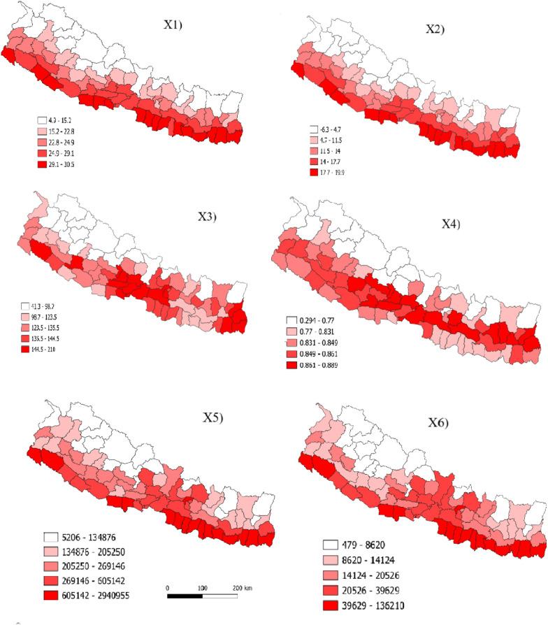 Spatiotemporal dynamics and associated drivers of COVID-19 incidence in Nepal.