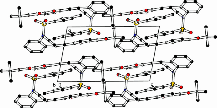 tert-Butyl 5-{2-[2-(N-ethynyl-4-methyl­benzene­sulfonamido)­phen­yl]ethyn­yl}furan-2-carboxyl­ate