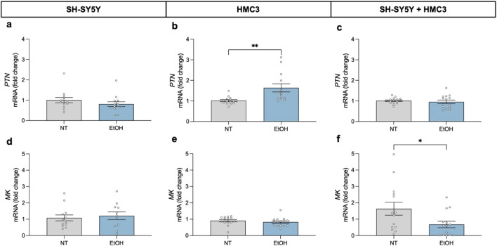 Ethanol-induced changes in neurotrophic and immune genes are regulated by receptor-type protein tyrosine phosphatase β/ζ (RPTPβ/ζ) and microglial-neuronal interactions.