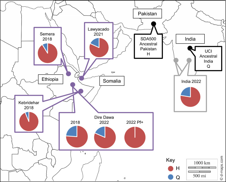 Genetic surveillance of Plasmodium-Anopheles compatibility markers during Anopheles stephensi associated malaria outbreak.