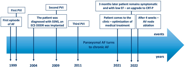 A Case of Success: Guidelines-Based Treatment to Control Atrial Fibrillation-Induced Cardiomyopathy-Atrioventricular Node Ablation and Cardiac Resynchronization Therapy to the Rescue.